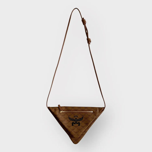 MCM Himmel Triangle Pouch Bag In Lauretos