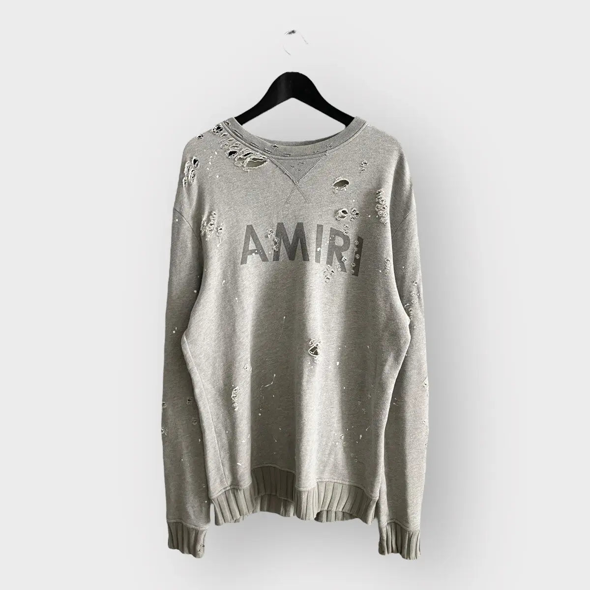 2010s Amiri Logo Shotgun Cashmere Sweatshirt