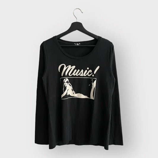 2010s Hysteric Glamour Nude Girl Music! LS Tee