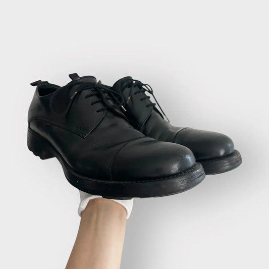 2000s Miu Miu Full Leather Derby Shoes