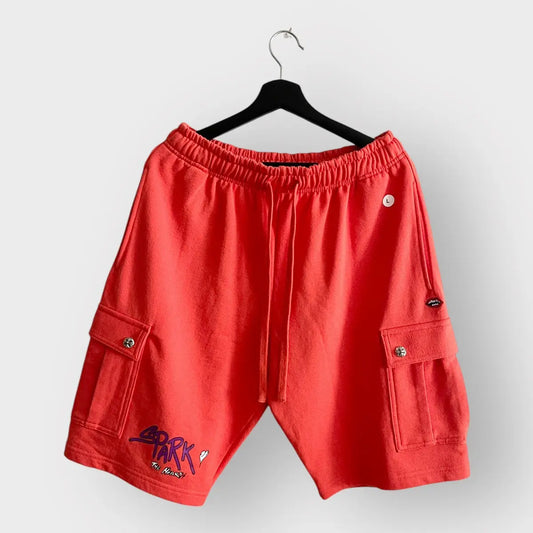 Chrome Hearts Matty Boy Orange Cargo Sweat Shorts