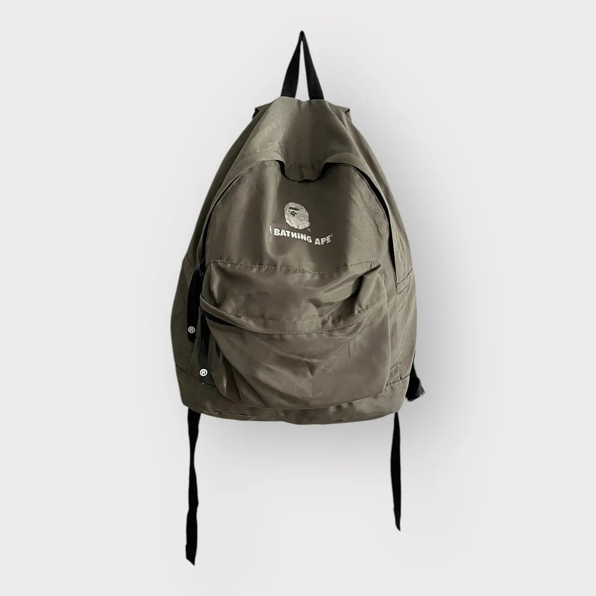 2010s Bape Logo Military Olive Backpack