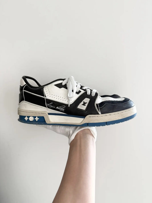 Louis Vuitton Trainer Virgil Abloh White Black Blue