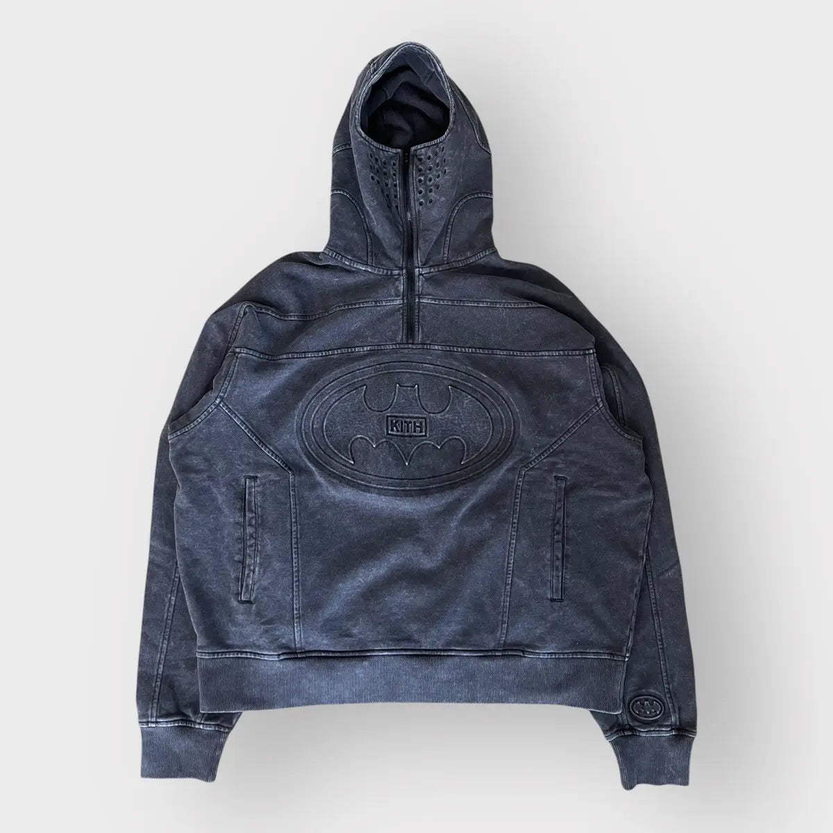 Kith x Batman Quarter Zip Moto Hoodie