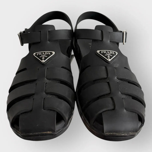 Prada Rubber Fisherman Sandals