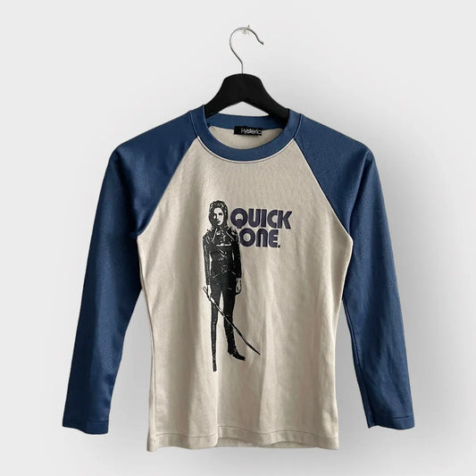 1990s Hysteric Glamour Quick One Sword Girl LS Tee