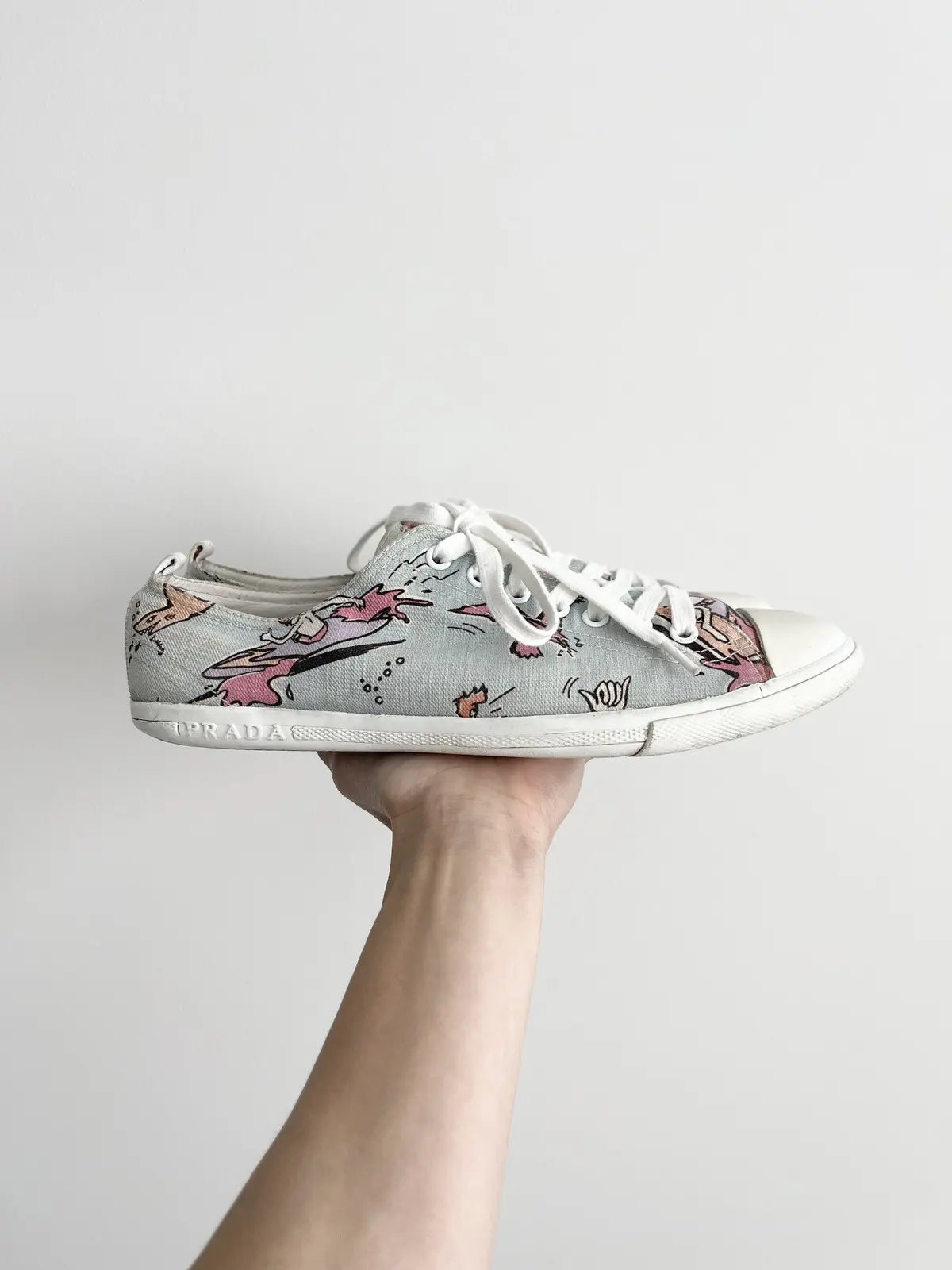 2010s Prada Runway Surfers Low Top Sneakers