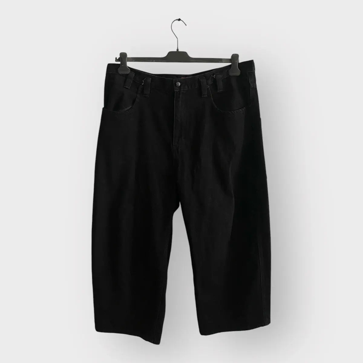 Eckhaus Latta Black Wide Leg Denim Jeans