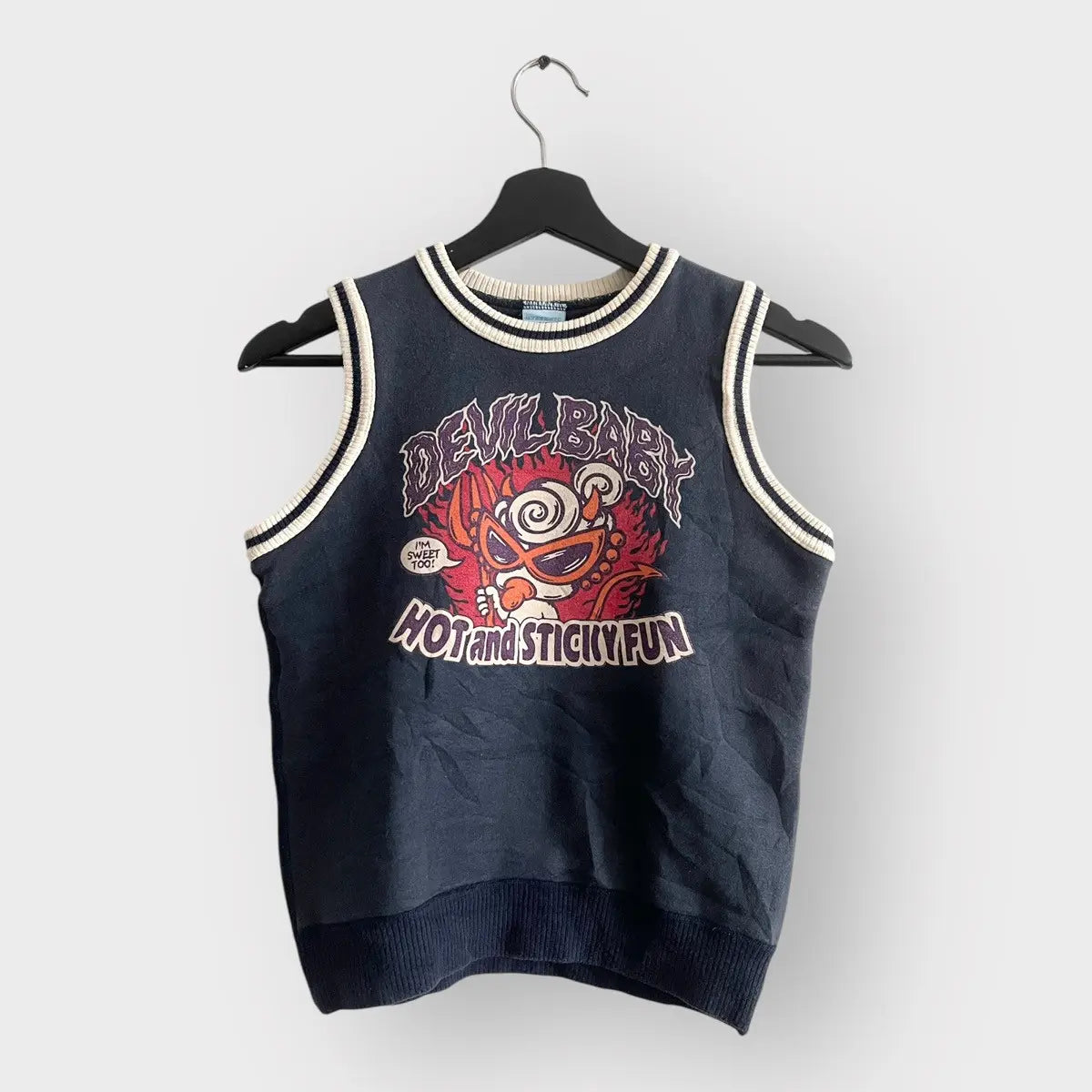 1990s Hysteric Glamour Devil Baby Flame Vest
