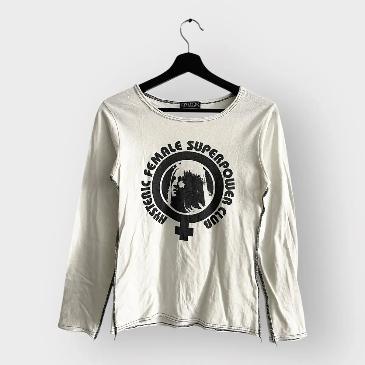 1990s Hysteric Glamour Female Girl Superpower LS Tee