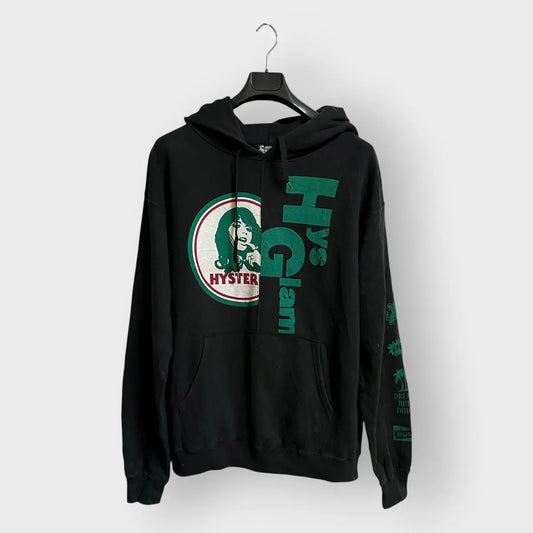 2000s Hysteric Glamour Half & Half Logo Hoodie