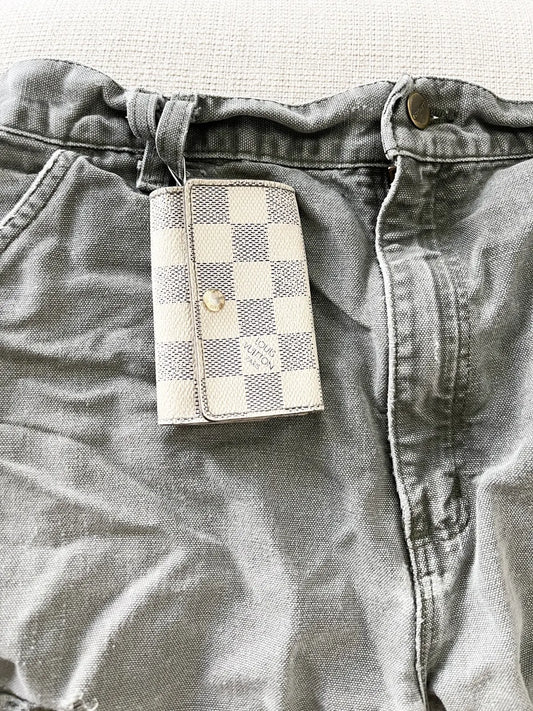 Louis Vuitton Damier Azur Key Ring Holder Pouch