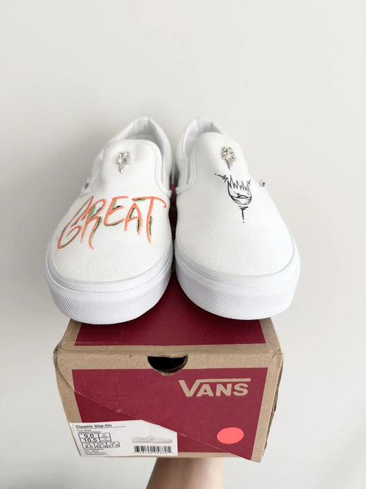 Chrome Hearts Matty Boy 1of1 All White Vans
