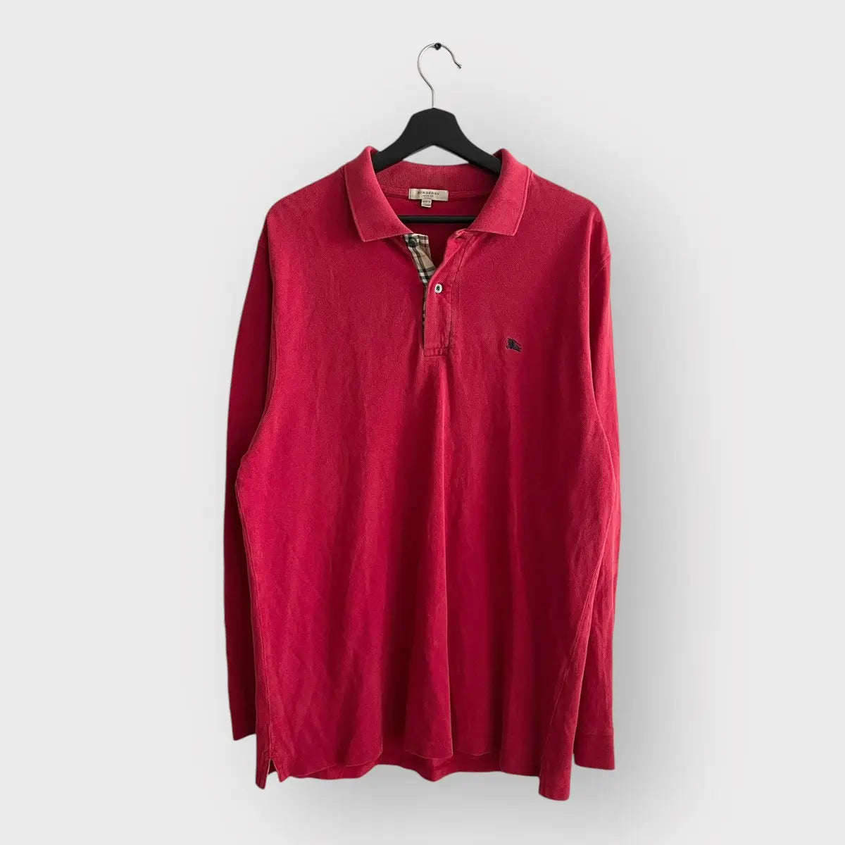 2000s Burberry Classic Logo LS Polo Shirt