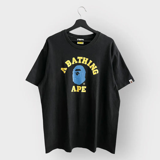 Bape Sparkles Ape Head College Logo Tee