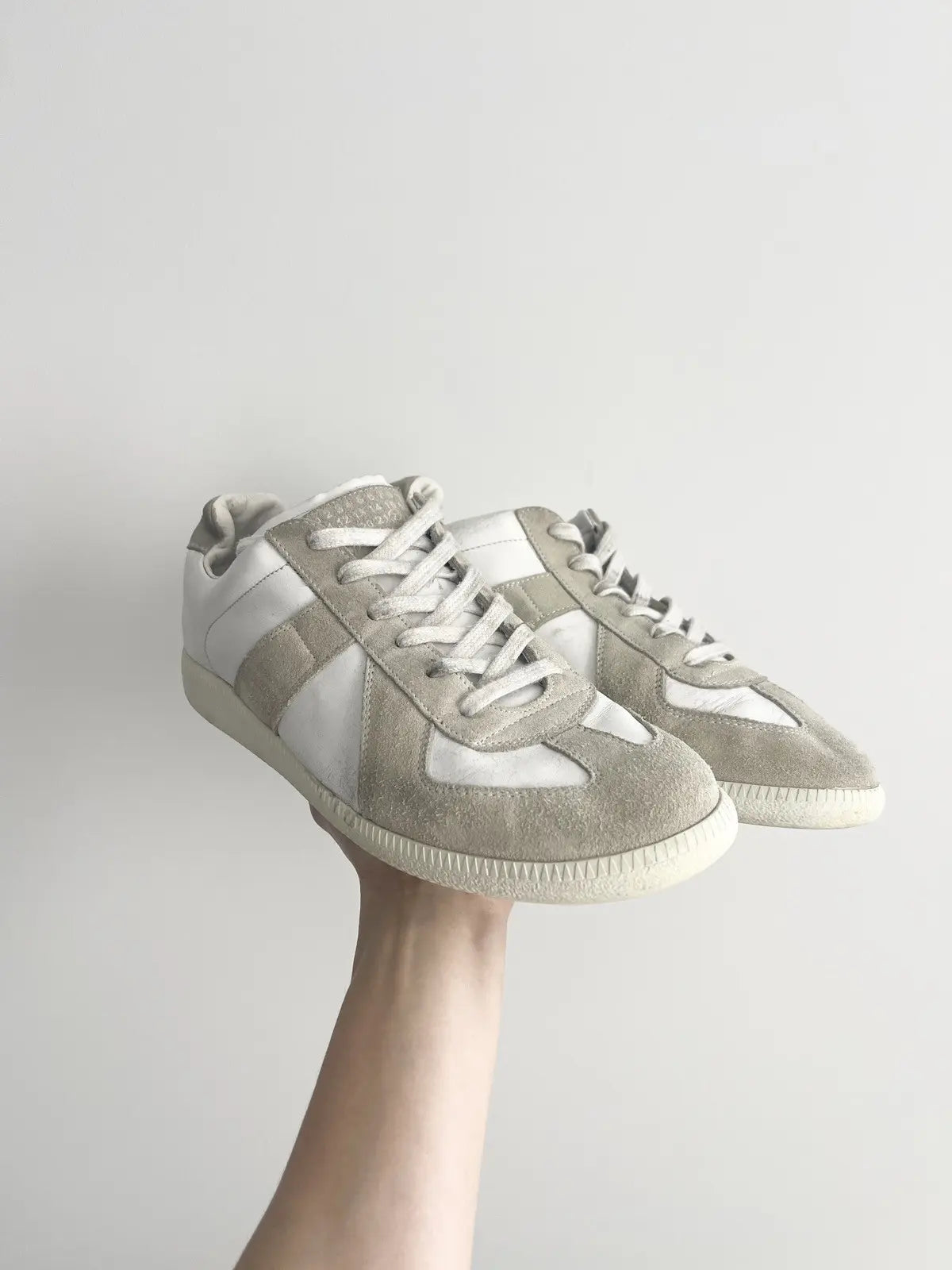 2010s Maison Margiela GAT Replica Double White Sneakers