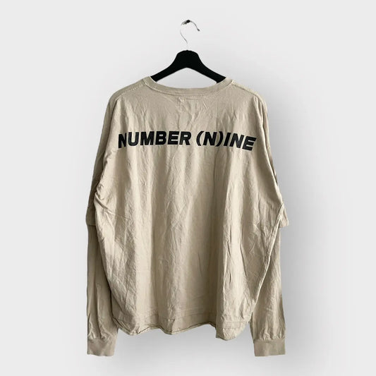 2010s Number (N)ine Double Layer Jumbo Logo LS Tee