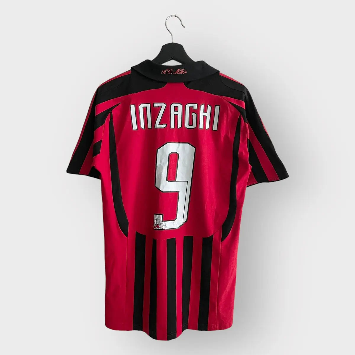 2006-07 AC Milan Home Jersey #9 Inzaghi