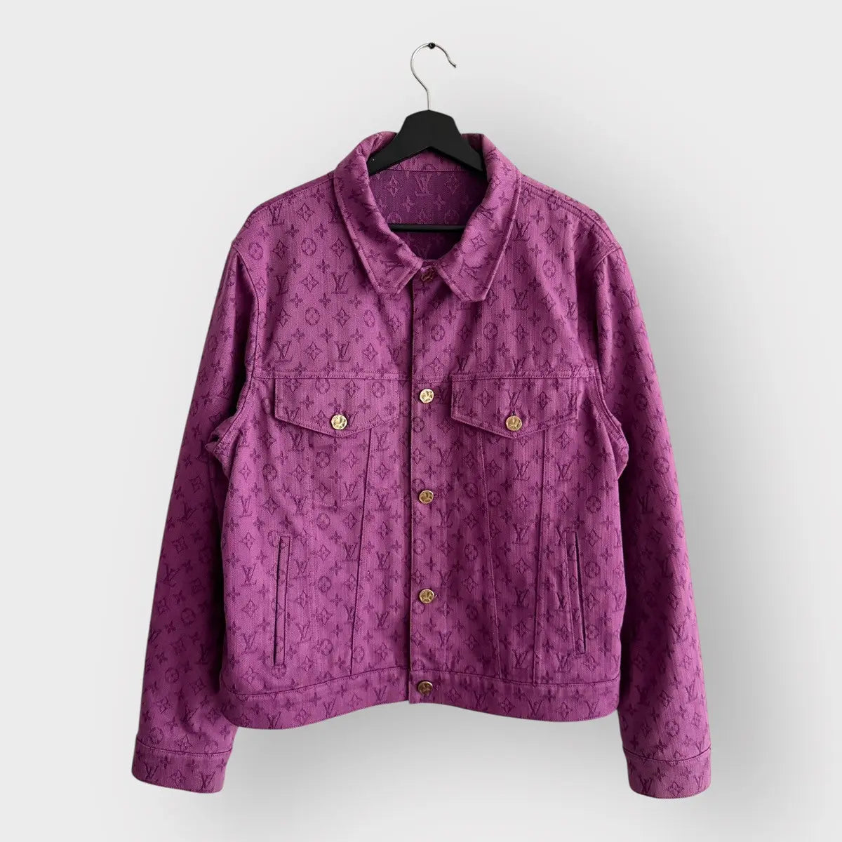 Louis Vuitton All Over Monogram Purple Denim Jacket