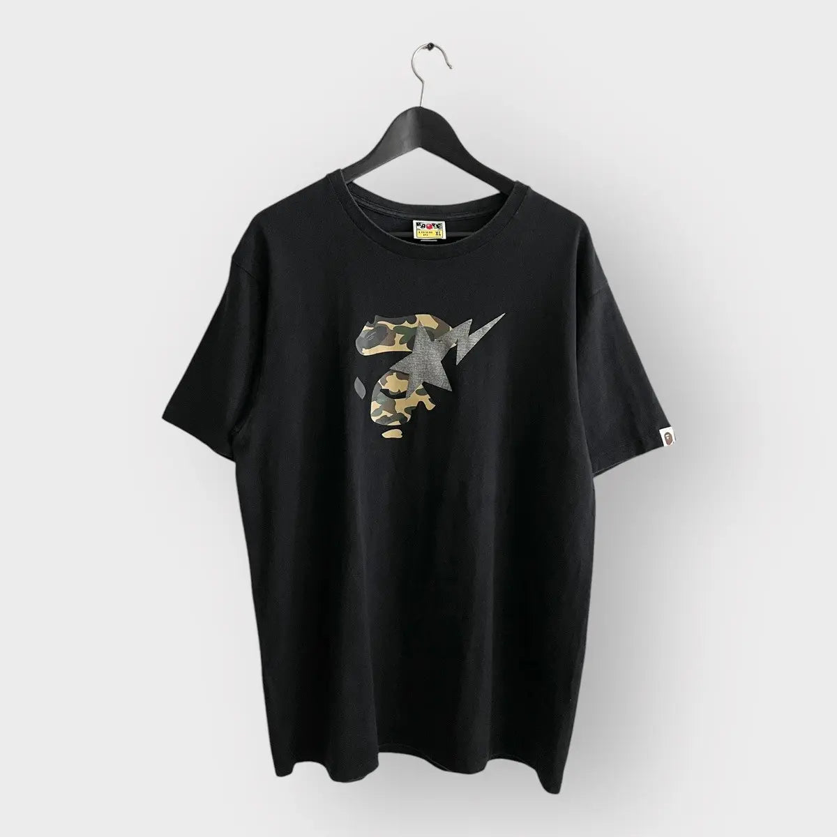 2010s Bape Sliver Star Camo Ape Face Tee