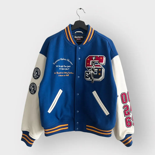 2024 Supreme x Hysteric Glamour Smoke Varsity Jacket