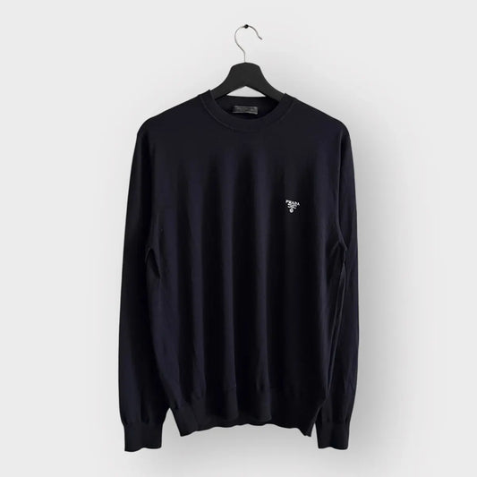 Prada Logo Virgin Wool Sweater