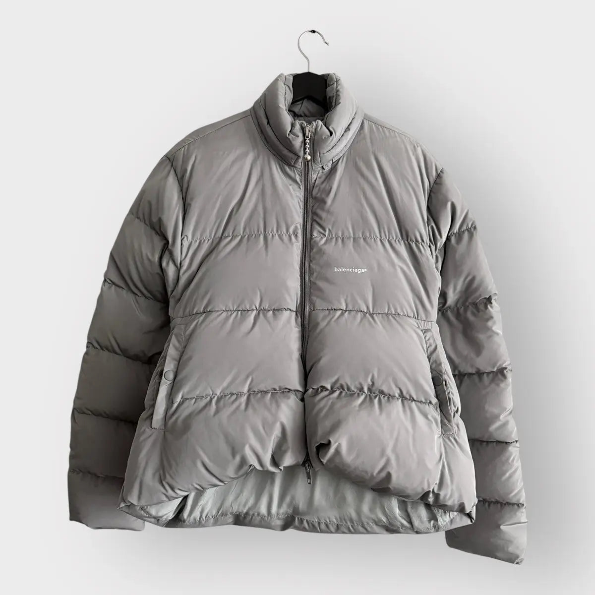 2017 Balenciaga Curve Logo Puffer Jacket
