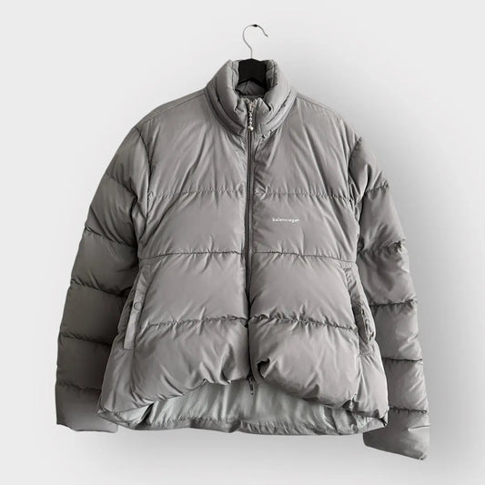 2017 Balenciaga Curve Logo Puffer Jacket