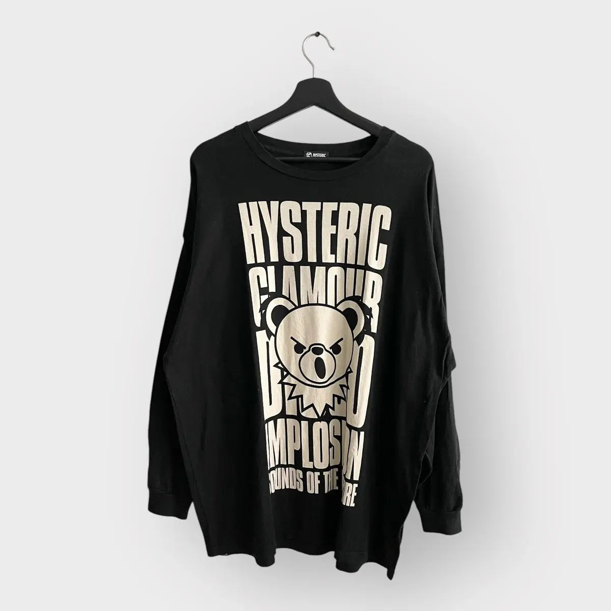 2010s Hysteric Glamour Angry Bear Implosion LS Tee