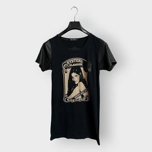 2010s Hysteric Glamour Nude Girl Leather Tee