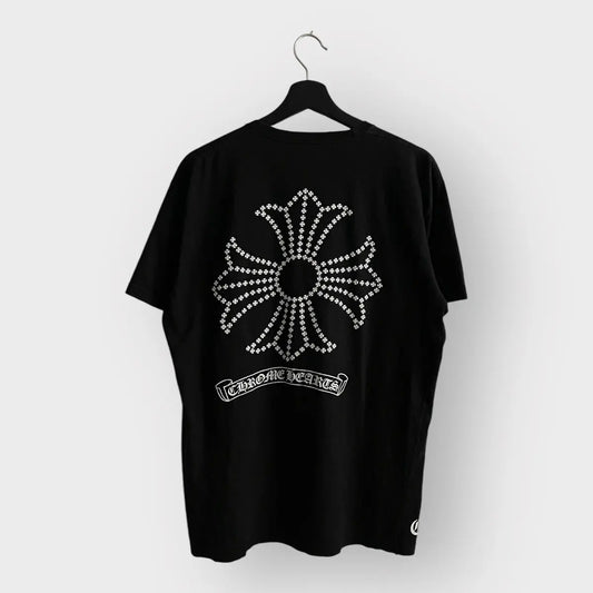 2000s Chrome Hearts Fancy Link Cross Logo Tee