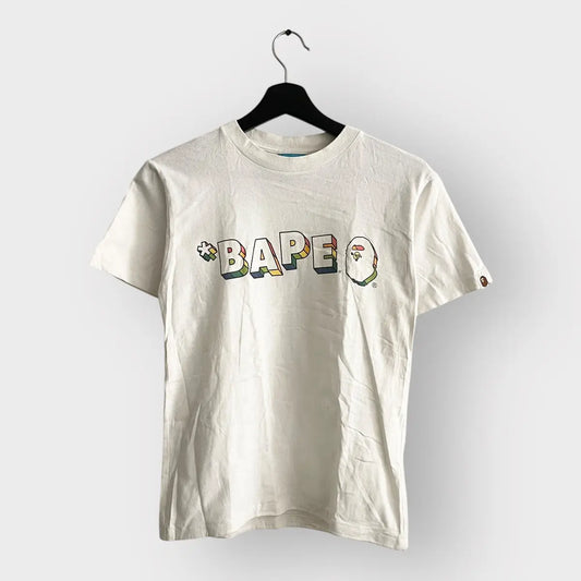 2000s Bape Rainbow Spell-Out Logo Tee