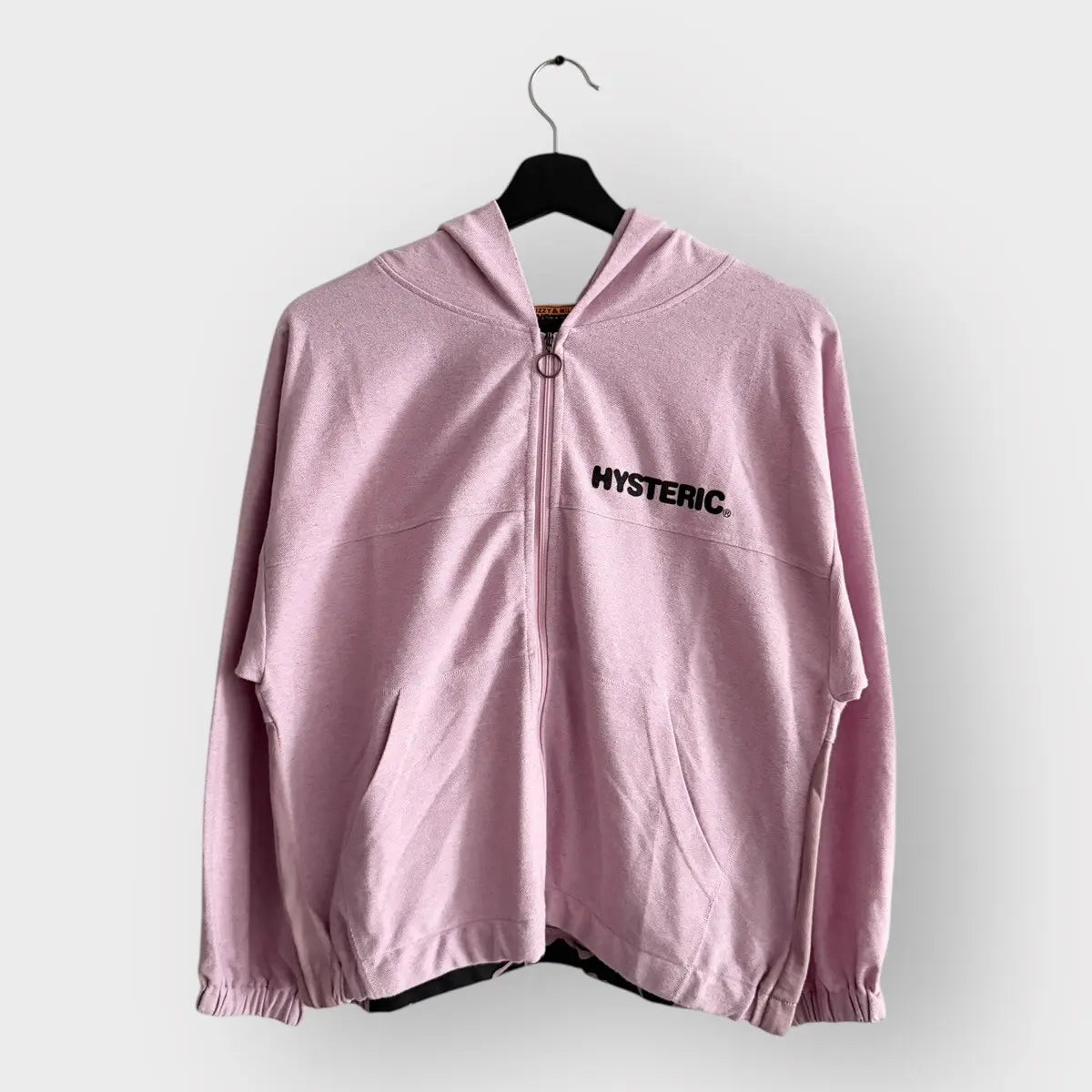 2000s Hysteric Glamour 80 Girl Pink Zip Hoodie