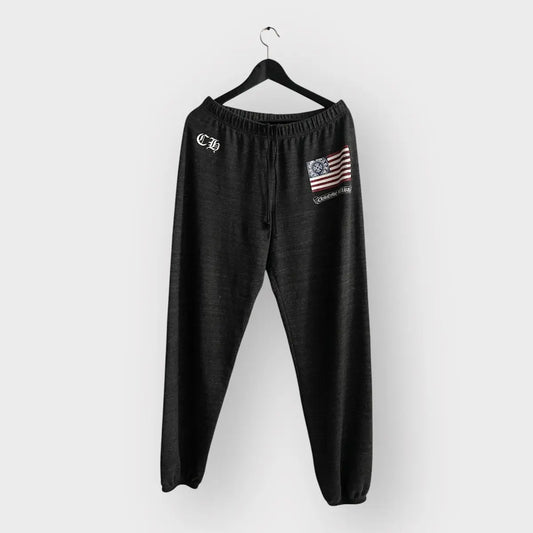 2000s Chrome Hearts USA Cross Flag Sweatpants