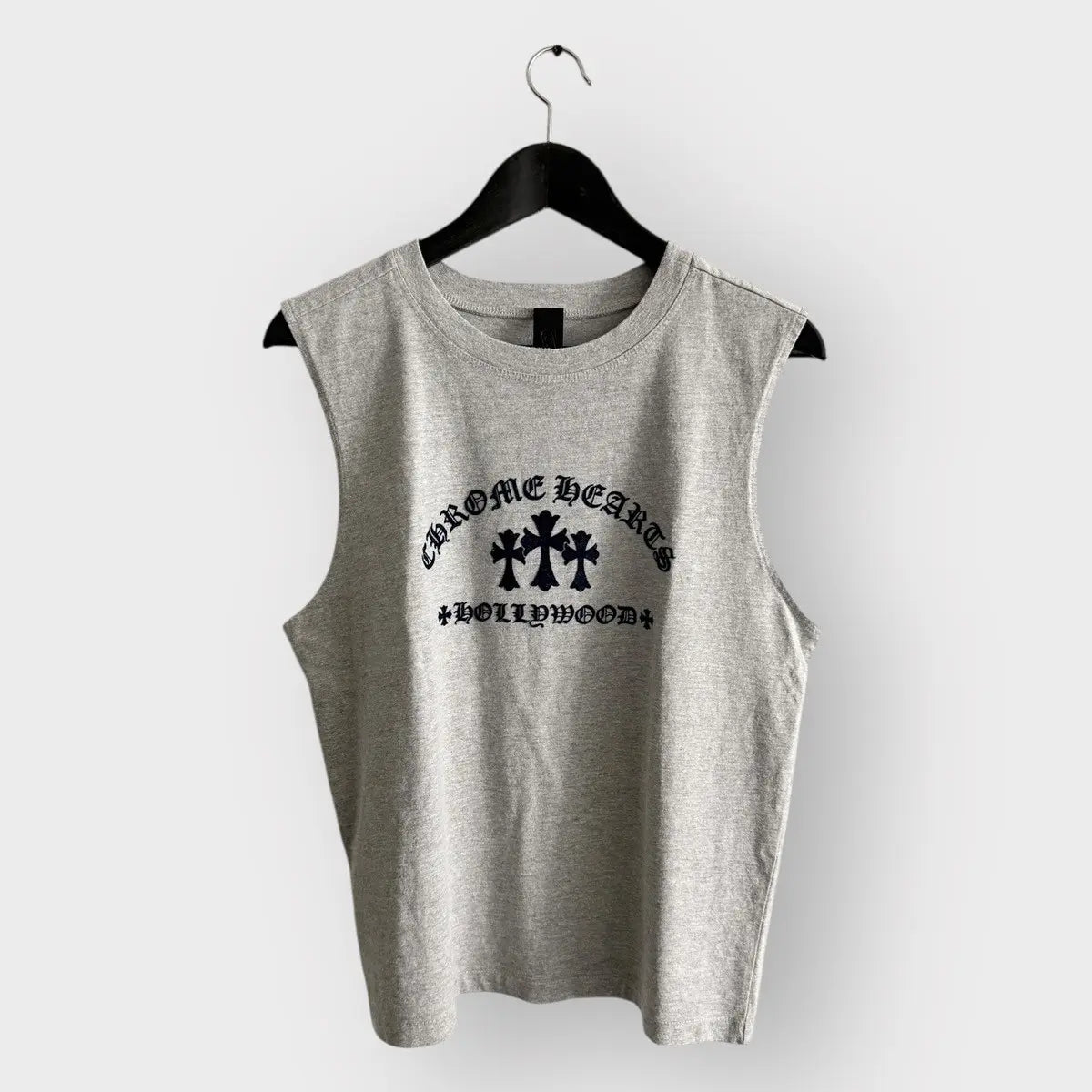 Chrome Hearts Triple Cross Cropped Tank Top