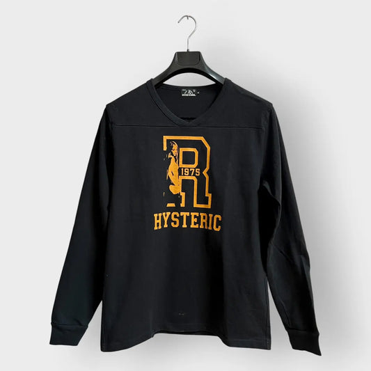 2010s Hysteric Glamour Nude Girl Rugby LS Tee
