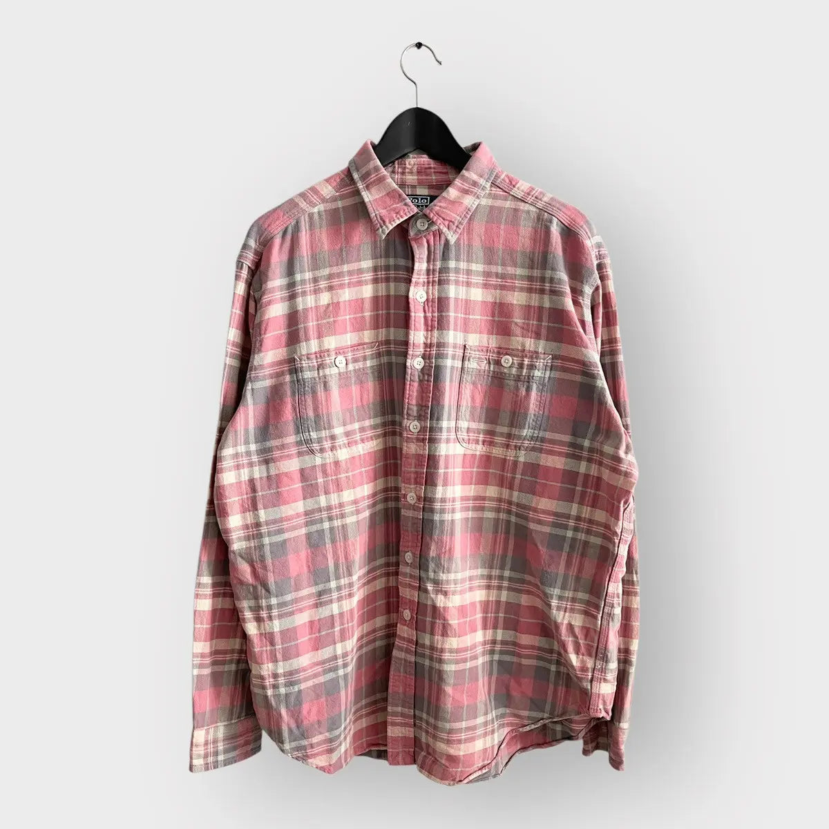 2000s Ralph Lauren Polo Pink Flannel Shirt