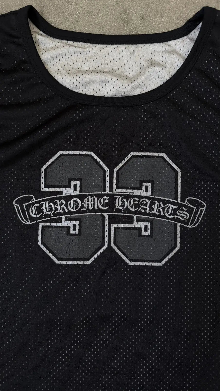 Chrome Hearts Reversible Basketball Jersey Black/Grey