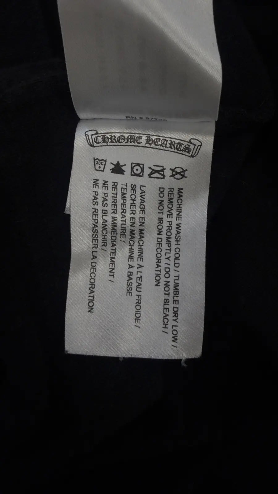 Chrome Hearts Staff Horseshoe Long Sleeve Tee
