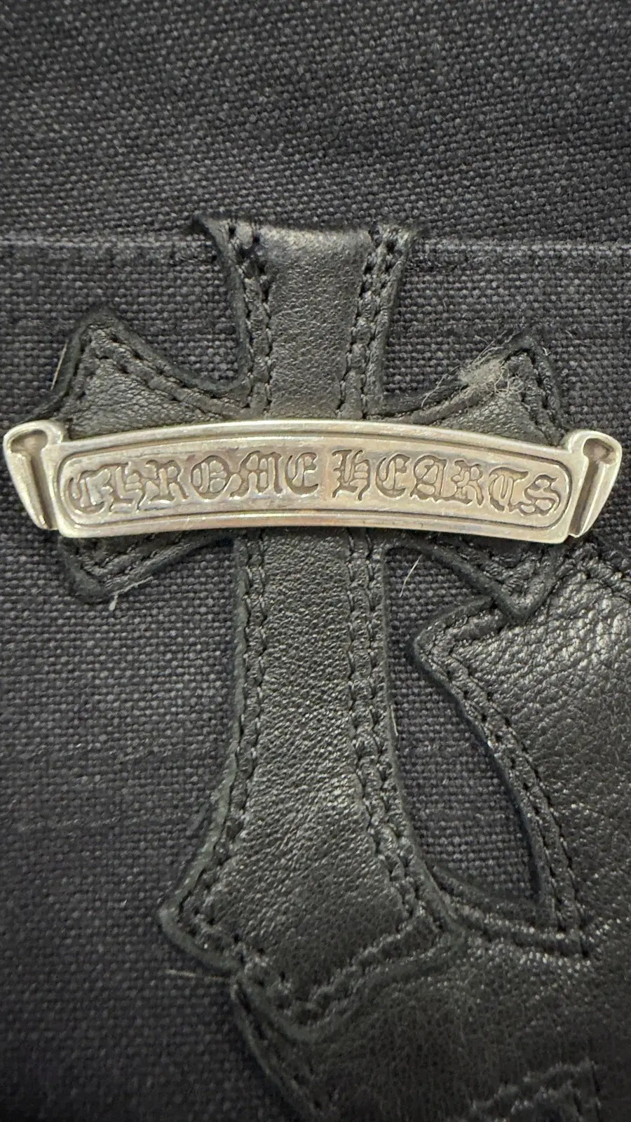 Chrome Hearts Double Knee Cross Patch Shorts