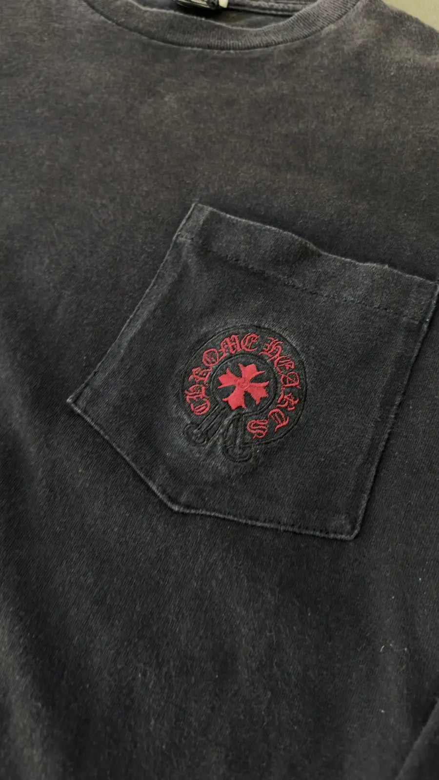 Chrome Hearts Long Sleeve Staff Pocket T-Shirt
