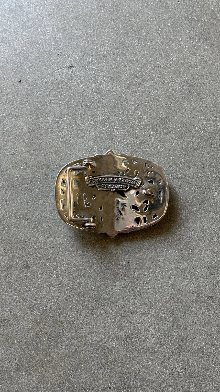 Chrome Hearts Cemetery Cross Belt Buckle