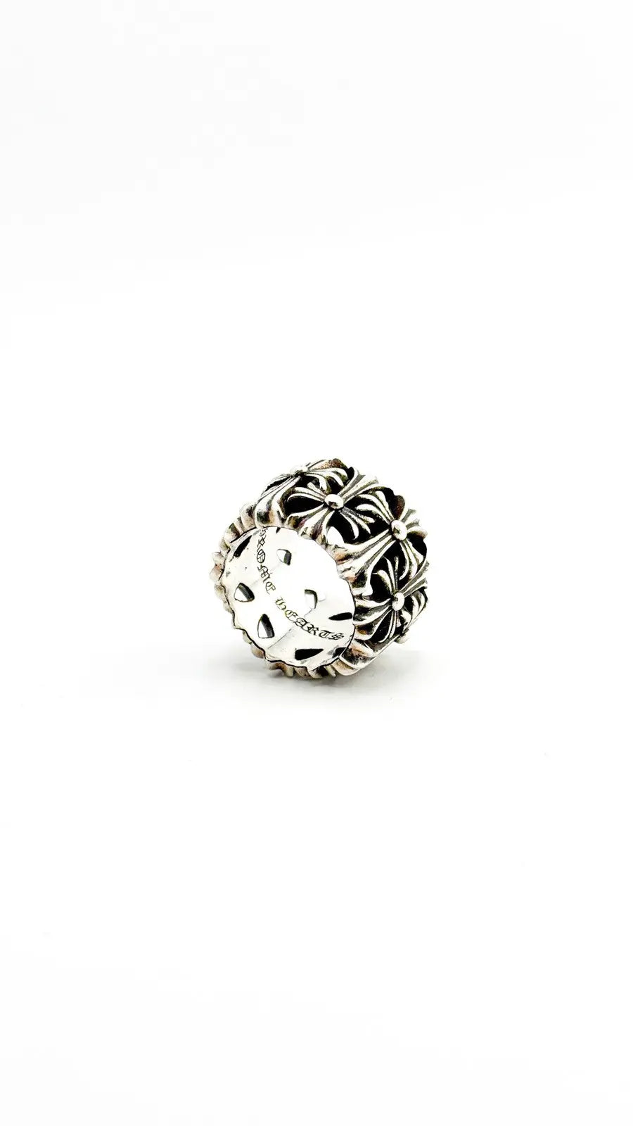 Chrome Hearts Sterling Silver Cemetery Ring Size 9.5