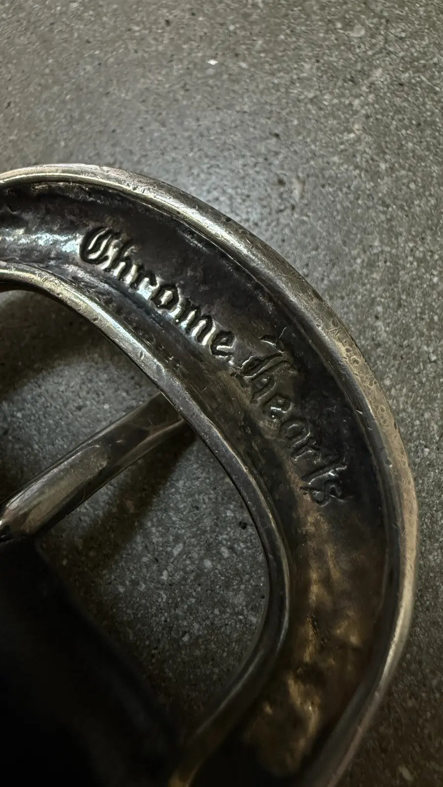 Chrome Hearts Black Leather Gunslinger Belt