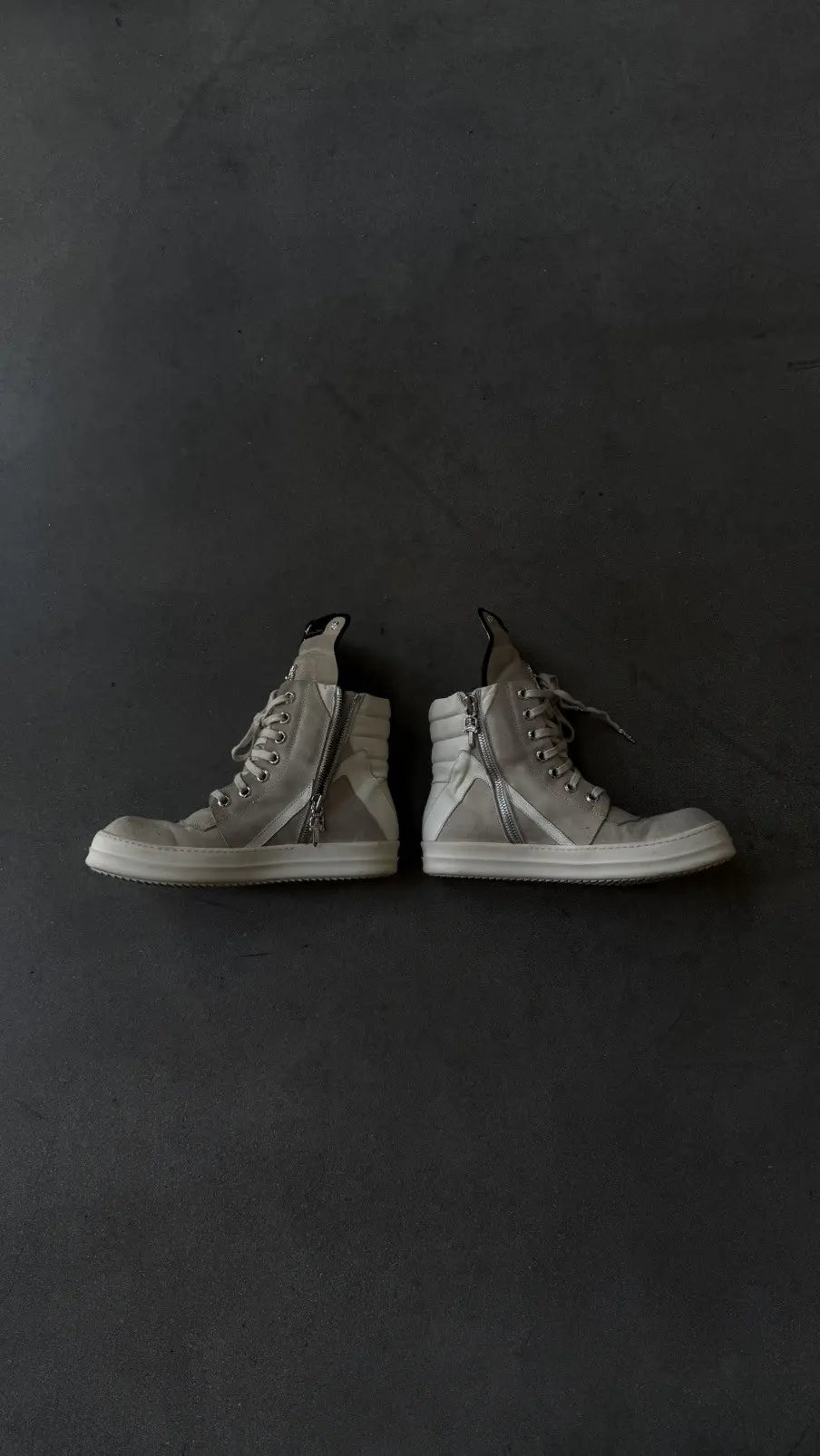 Chrome Hearts Rick Owens Geobasket Cream
