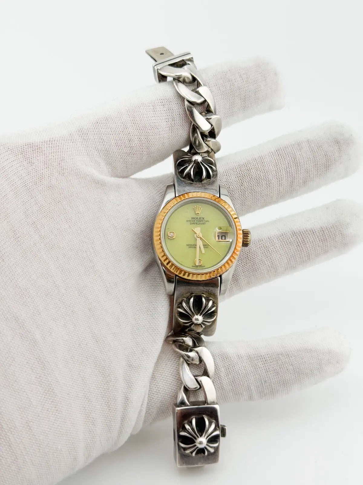 Chrome Hearts Rolex Datejust Green Apple Dial