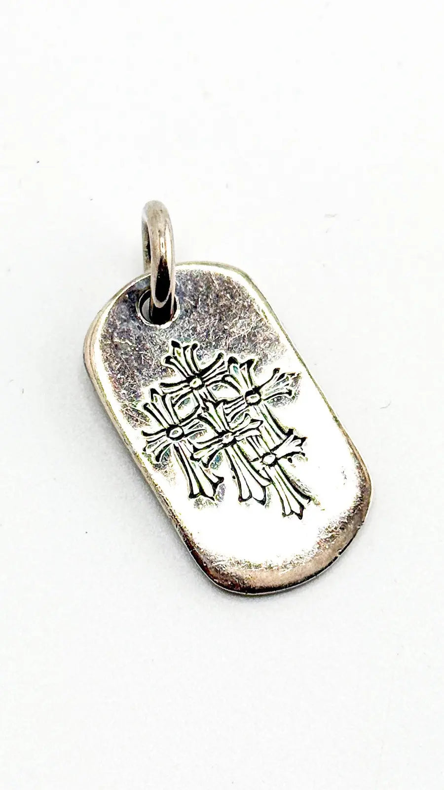 Chrome Hearts D Tag Cemetery Pendant