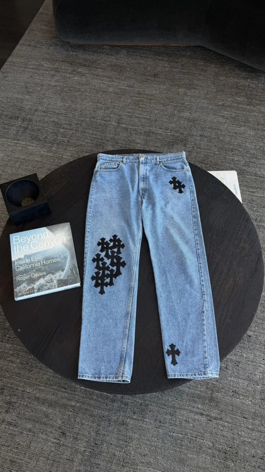 Chrome Hearts x Levi's Cross Patch Denim Jeans Size 36 Chrome Hearts