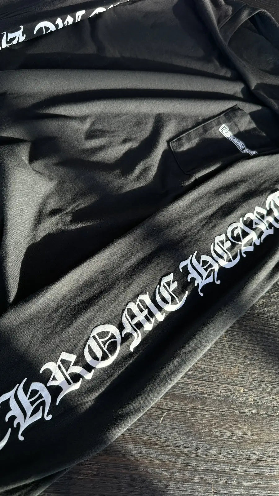 Chrome Hearts Scroll Logo Long Sleeve Tee Size M Chrome Hearts
