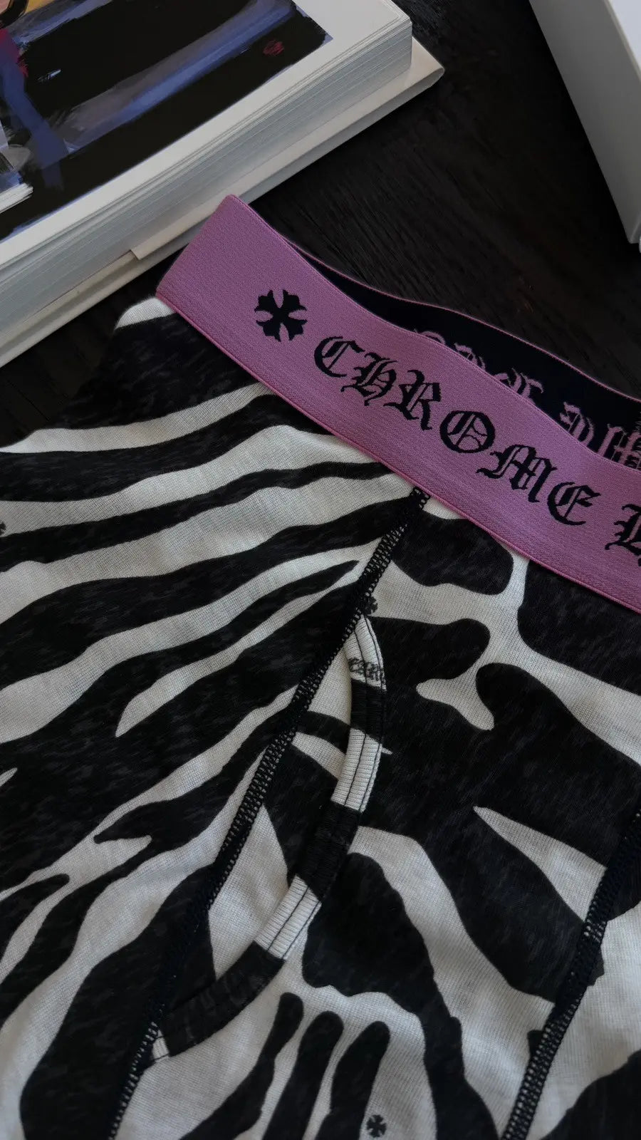 Chrome Hearts Zebra-Print Boxer Briefs Chrome Hearts